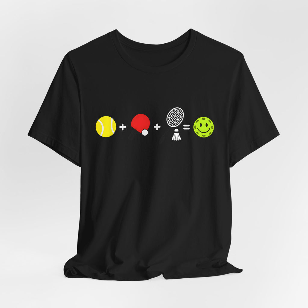 Tennis + Table Tennis Mashup Tee — Funny Sports Emoji Puzzle Shirt
