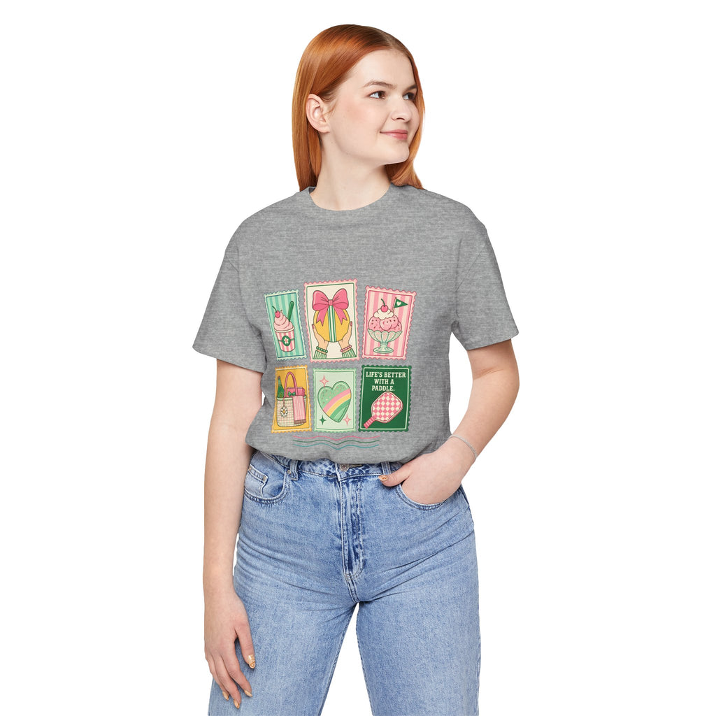 Summer Picnic Graphic Tee — 'Life's Better with a Picnic' Vintage Stamp Design