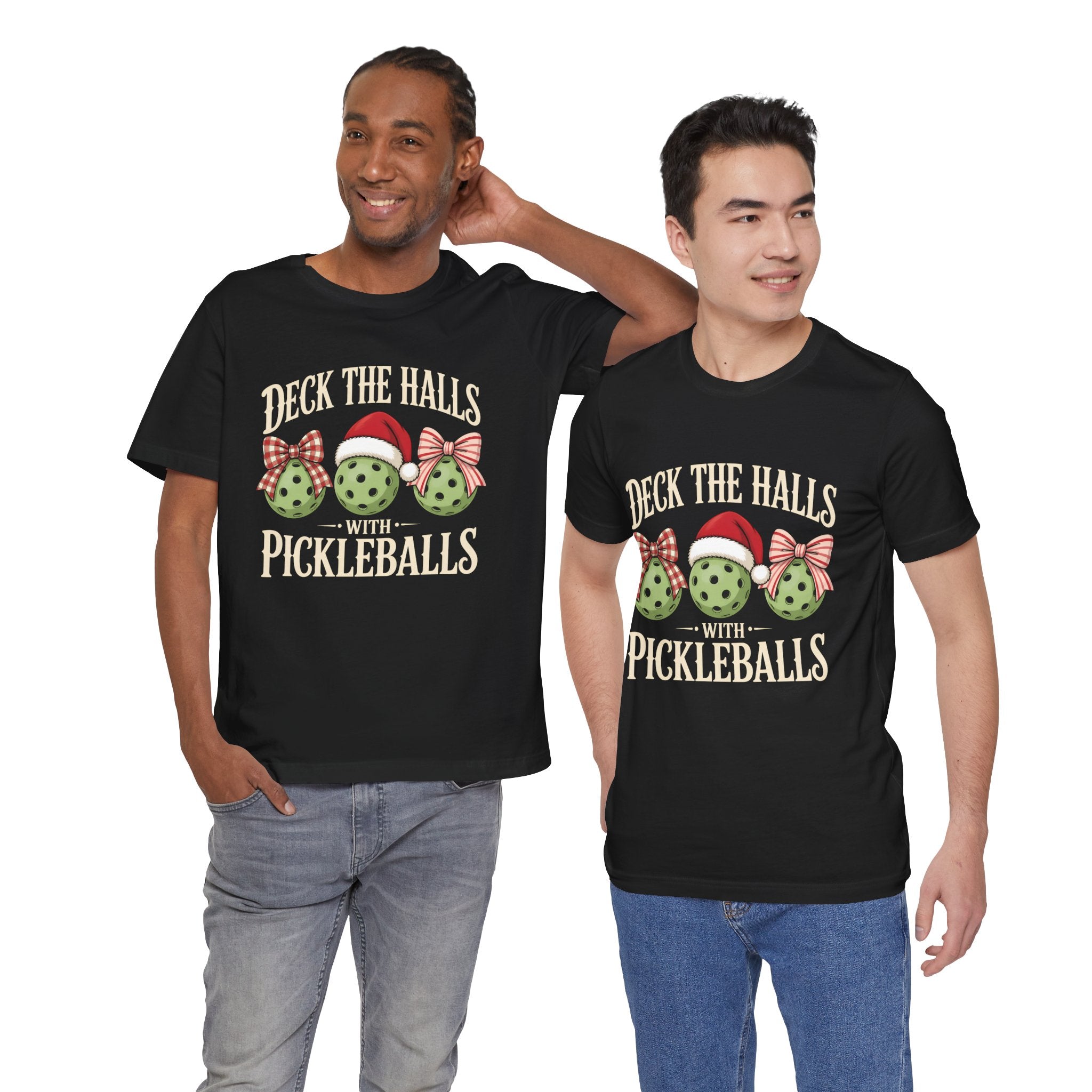 Deck the Halls with Pickleballs Christmas Tee