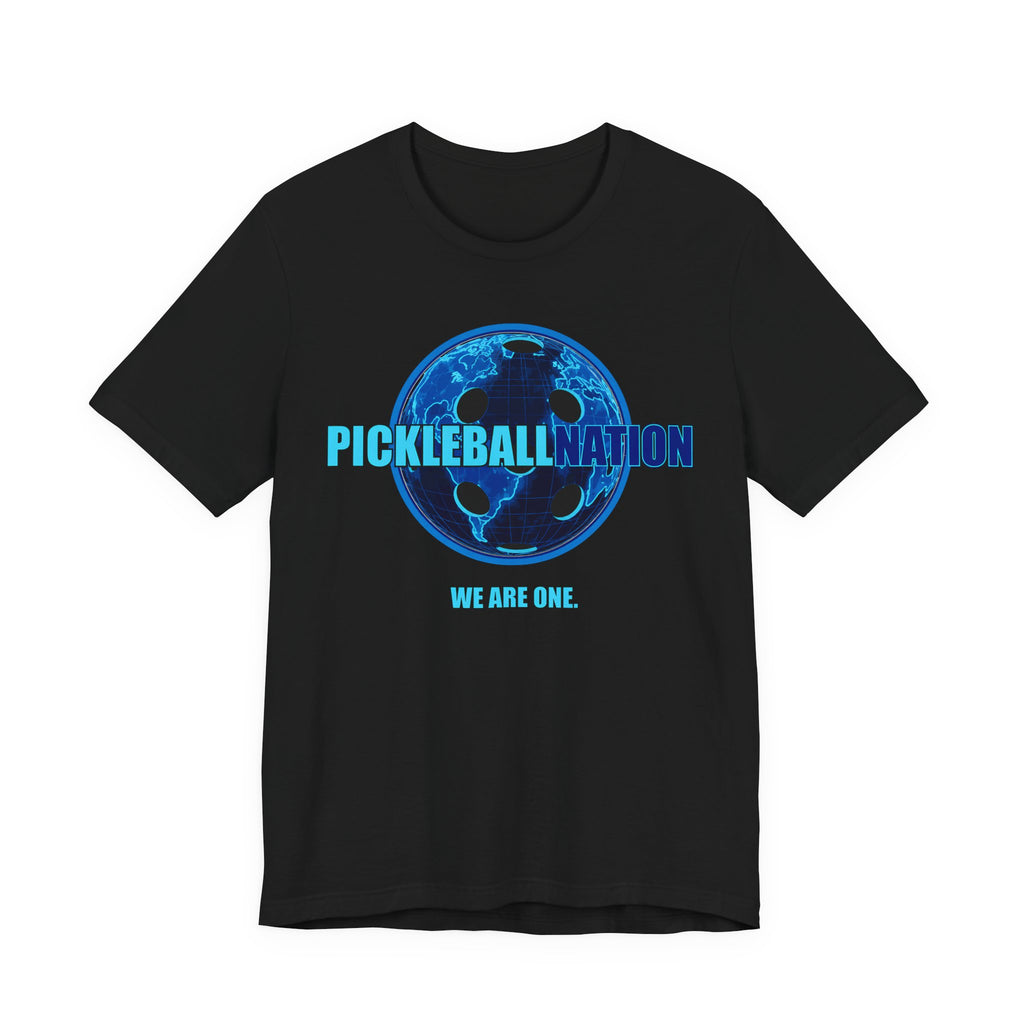 Pickleball Nation Tee — "We Are One" Globe Graphic T-Shirt