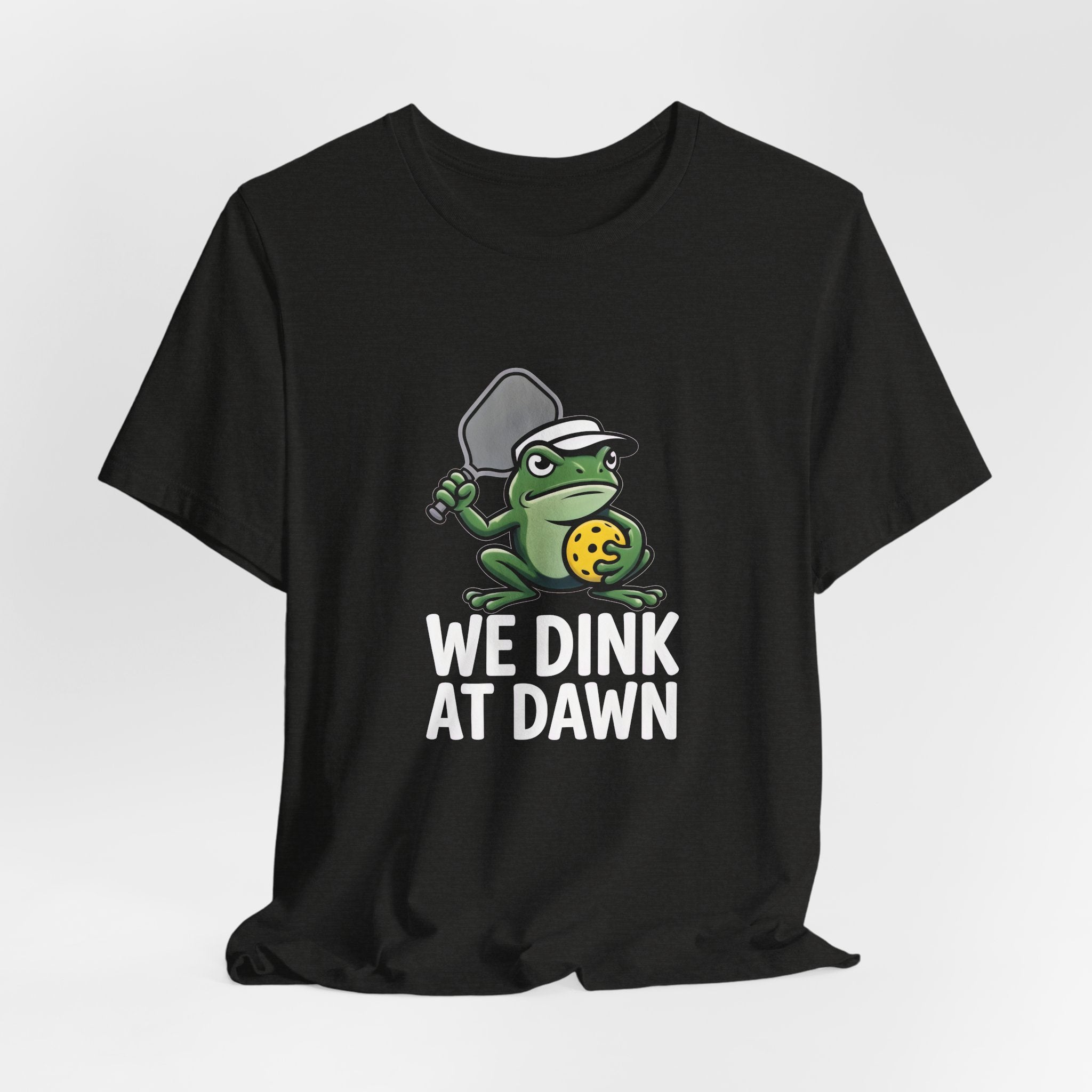 Dink At Dawn Pickleball Frog T-Shirt — We Dink At Dawn Graphic Tee