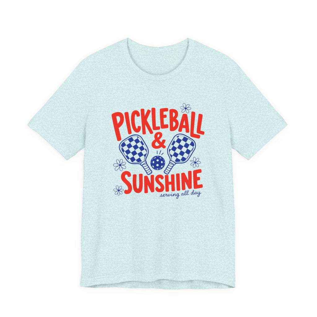 Pickleball & Sunshine T‑Shirt – Retro Pickleball Paddle Tee