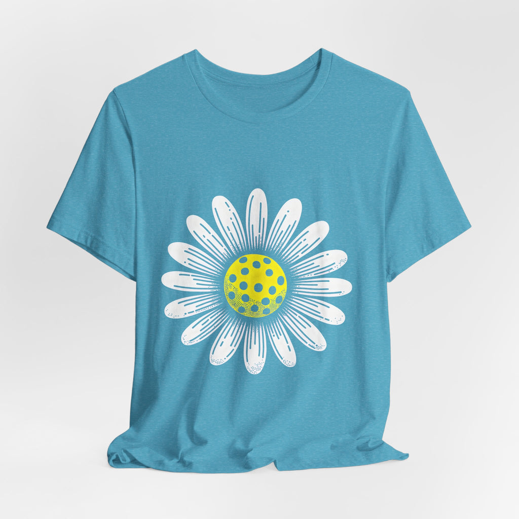 Daisy Graphic Tee — Retro Yellow Center Flower Shirt