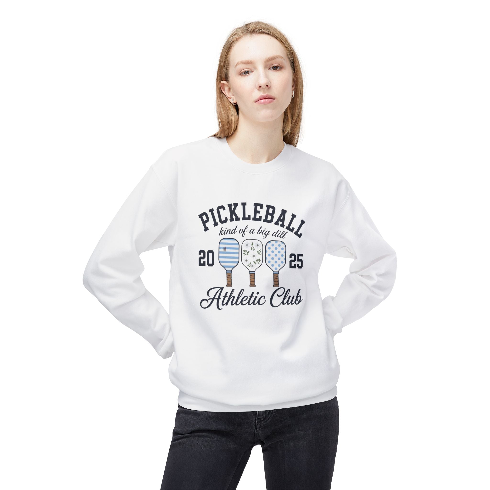 Pickleball Athletic Club Crewneck Sweatshirt — 2025 "Kind of a Big Dill" Design