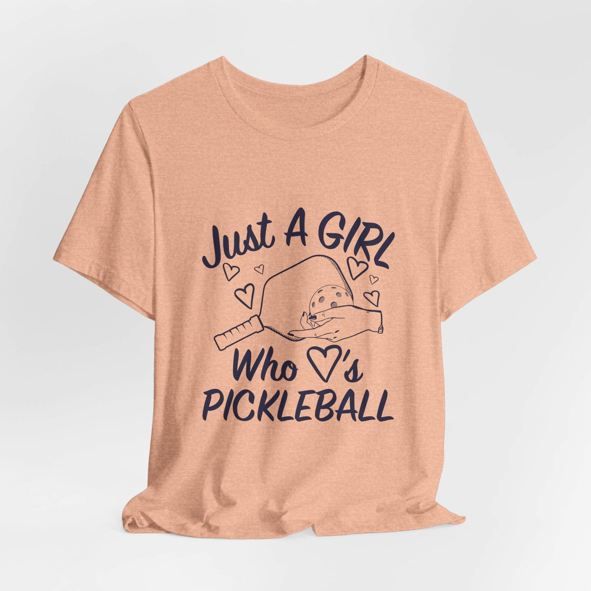 Pickleball Tee — "Just a Girl Who Loves Pickleball" Graphic Shirt