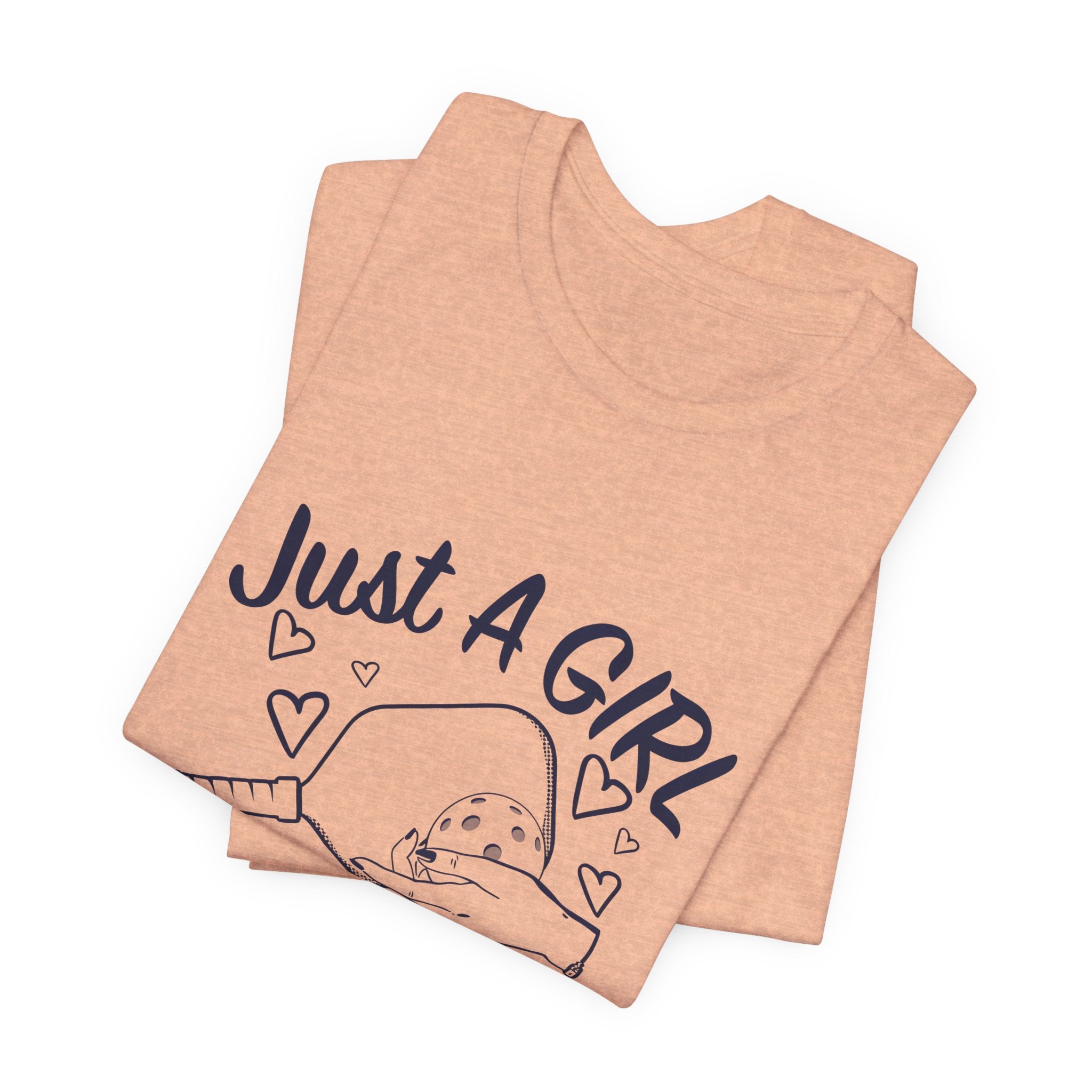 Pickleball Tee — "Just a Girl Who Loves Pickleball" Graphic Shirt
