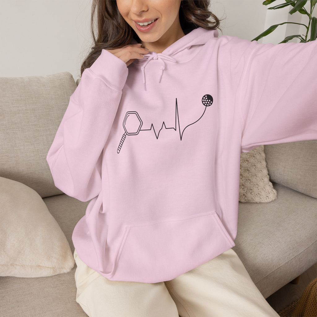 Microscope Heartbeat Hoodie — Science Lover Lab Tech Sweatshirt