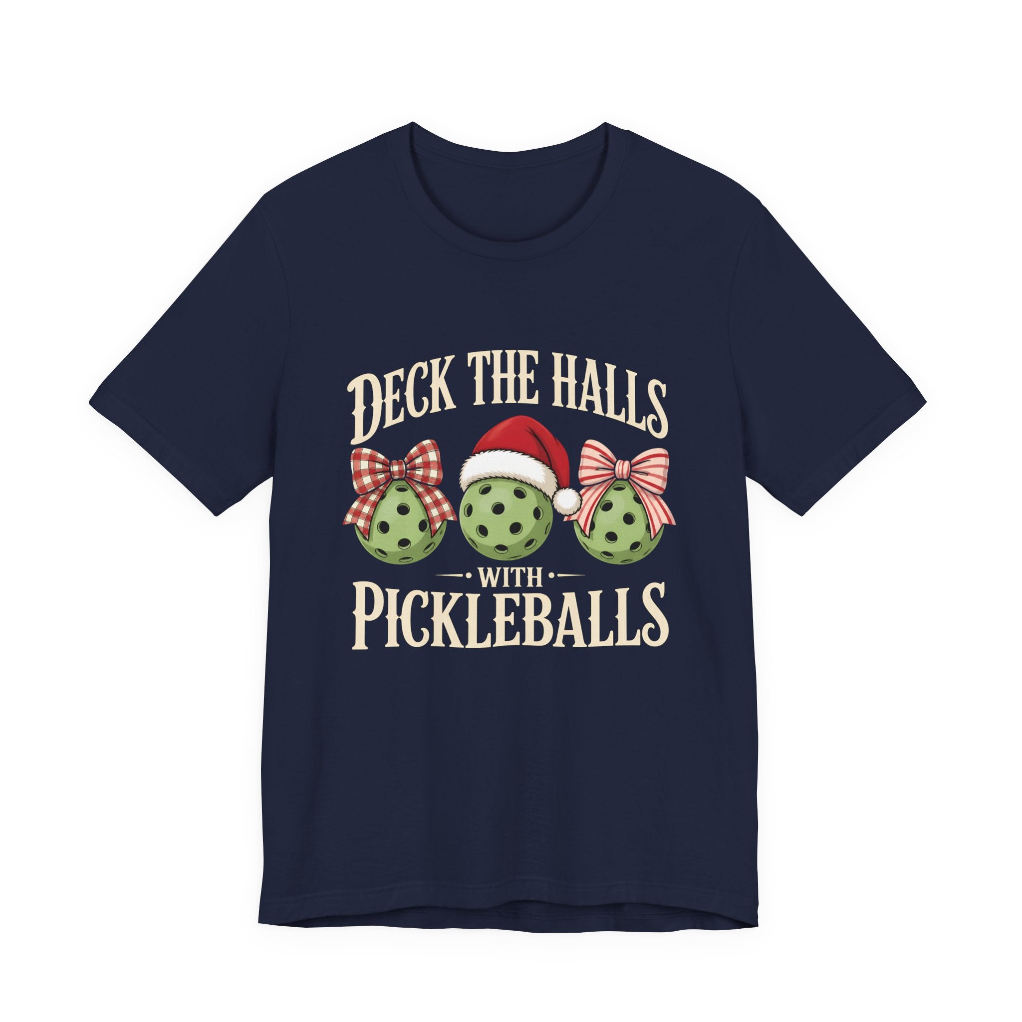 Deck the Halls with Pickleballs Christmas Tee