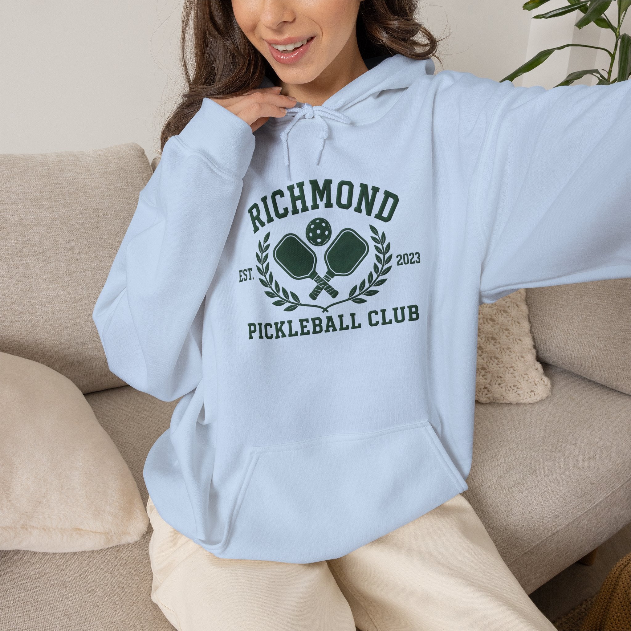 Richmond Pickleball Club Hoodie — Established 2021 Club Crest Sweatshirt