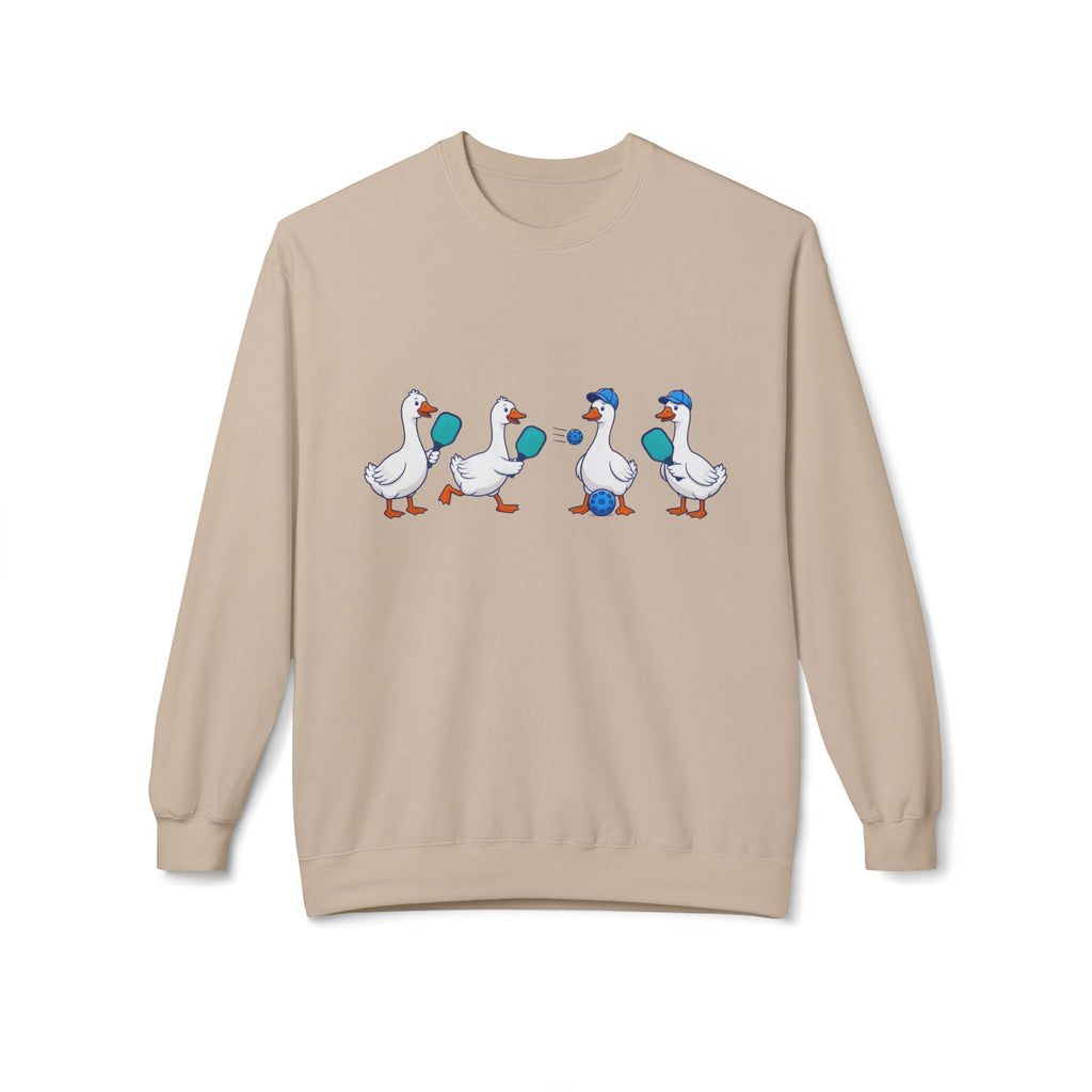Duck Parade Crewneck Sweatshirt – Cute Cartoon Ducks Graphic