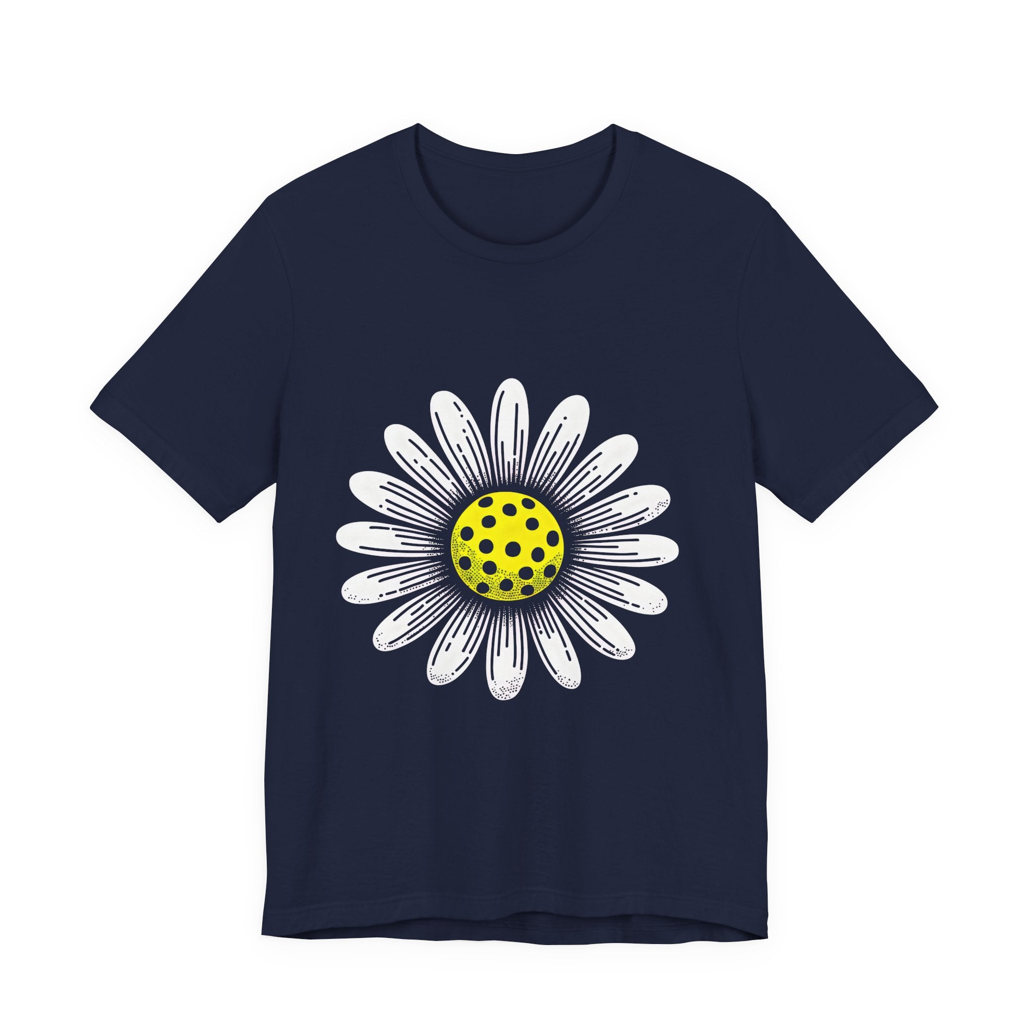 Daisy Graphic Tee — Retro Yellow Center Flower Shirt