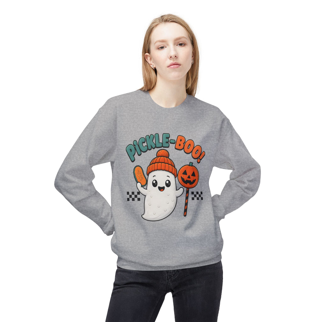 Halloween Pickle-Boo Ghost Sweatshirt