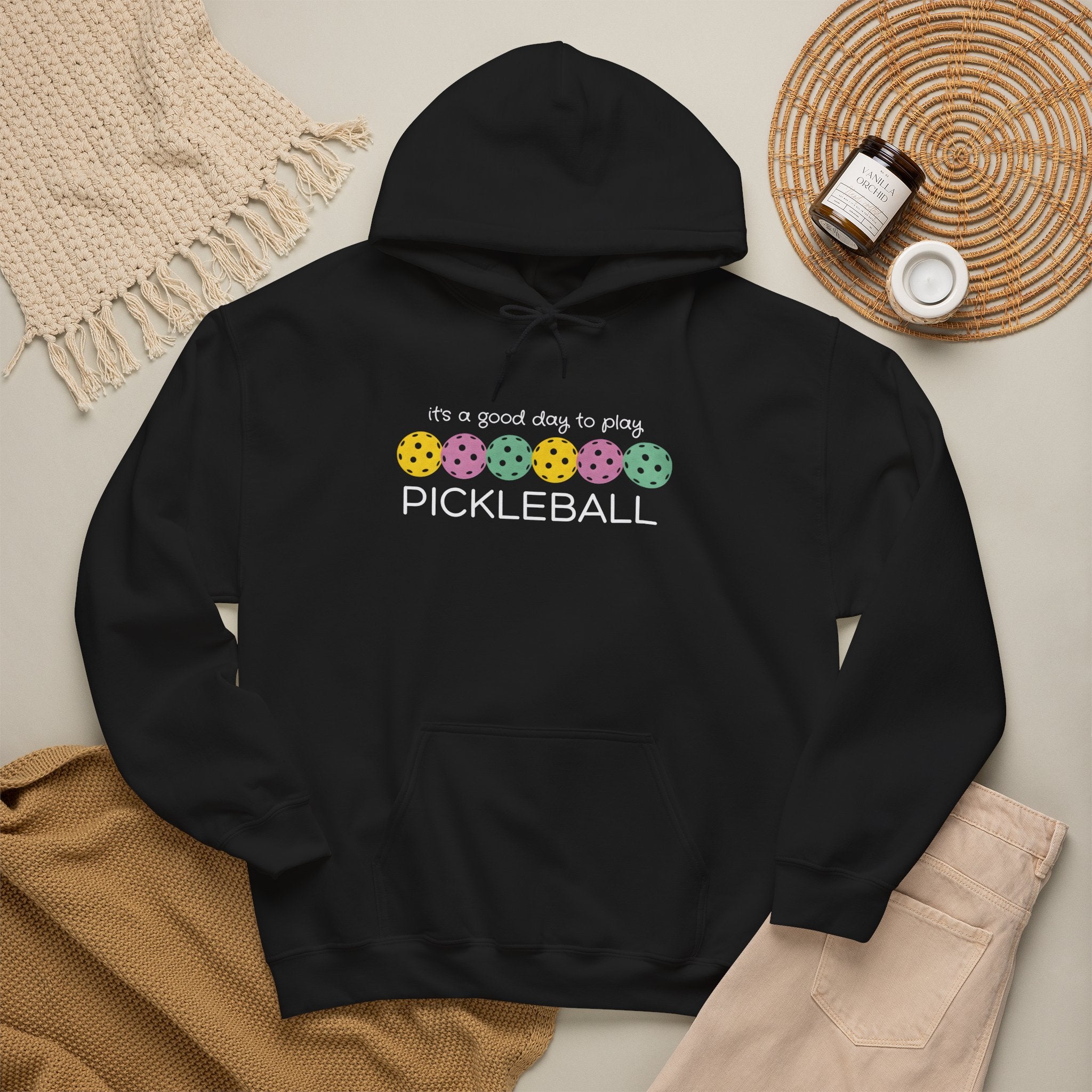 Pickleball Hoodie — "It's a Good Day to Play Pickleball" Cozy Pullover