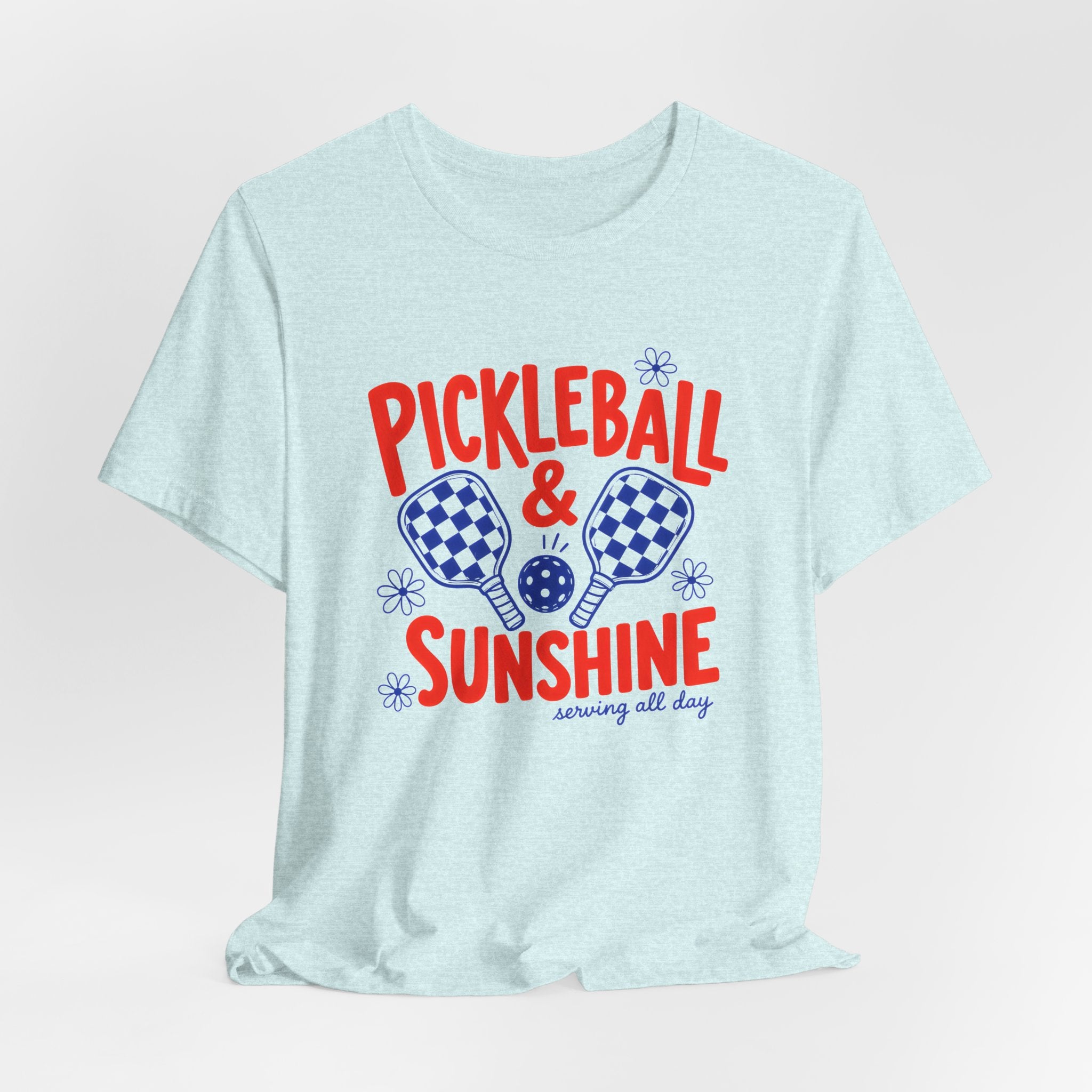 Pickleball & Sunshine T‑Shirt – Retro Pickleball Paddle Tee