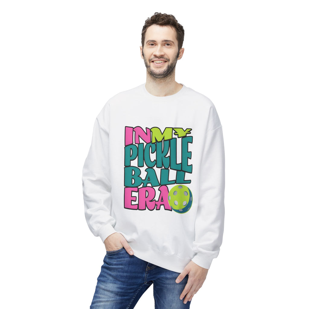 Pickleball Era Crewneck Sweatshirt — "In My Pickleball Era" Colorful Graphic